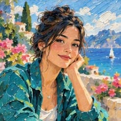 Acrylic style illustration