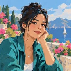 Gouache style illustration