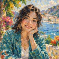Impressionist Painting style illustration