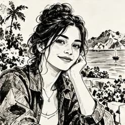 Ink style illustration